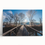 Black and white photography of Vermont scenery on large stretched canvas, ideal for kitchen wall art or bedroom decor.