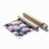 Extra large rolled print depicting vibrant spring floral art, ideal for classy bathroom or large living room decor.