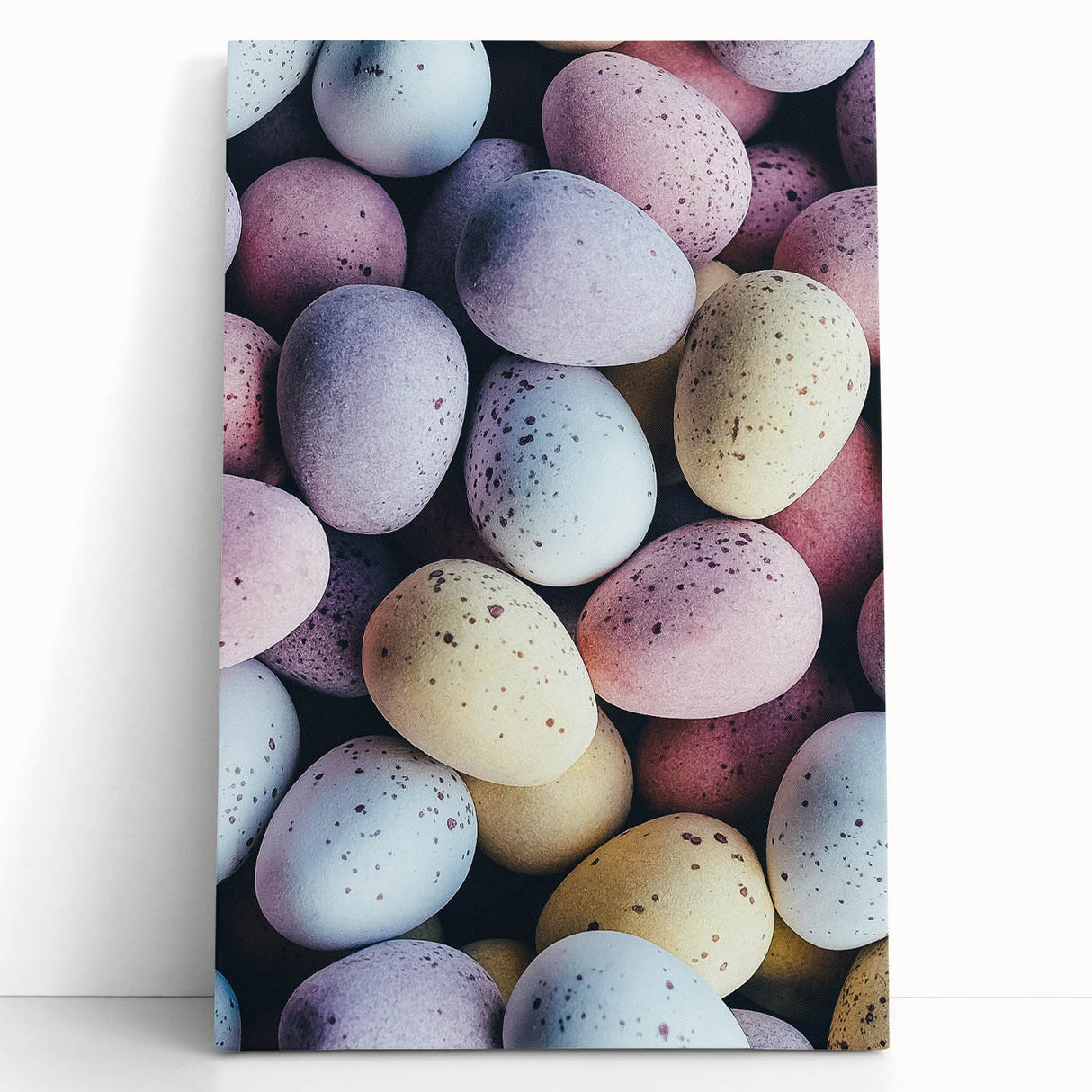 Large black and white stretched canvas depicting spring season, ideal for kitchen wall art or bedroom ambiance.