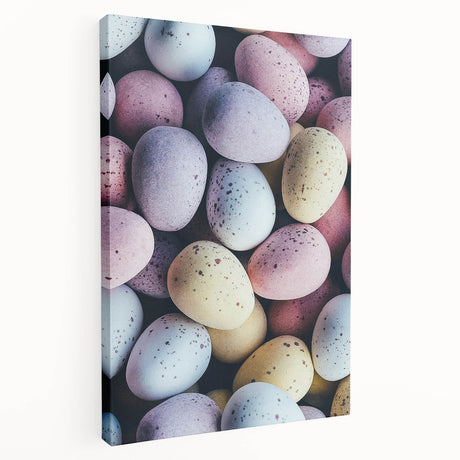 Spring-themed large art on stretched canvas with vibrant green and pink tones, ideal for kitchen wall decor.