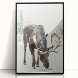 Large abstract wall art featuring swirling blue and white patterns on acrylic, framed in black, suitable for modern decor.