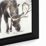 Close-up of a black wall art canvas featuring a textured, colorful abstract design, ideal for living room decor.