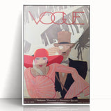 Vintage Vogue Wall Art - 1928 Stylish Couple Illustration Print