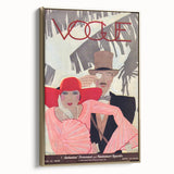 Vintage Vogue Wall Art - 1928 Stylish Couple Illustration Print