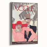 Vintage Vogue Wall Art - 1928 Stylish Couple Illustration Print