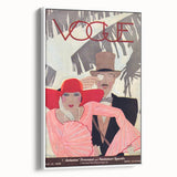 Vintage Vogue Wall Art - 1928 Stylish Couple Illustration Print