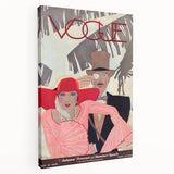 Vintage Vogue Wall Art - 1928 Stylish Couple Illustration Print