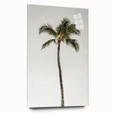 Large abstract wall art in vibrant orange and blue tones on acrylic glass, ideal for bedroom or dining room decor.