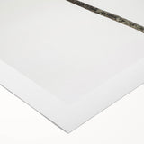 Art deco poster featuring a geometric pattern in gold and navy blue on rolled canvas, suitable for dining room wall art.