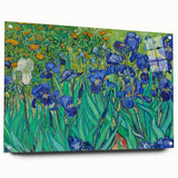 Acrylic print of a Van Gogh-inspired large abstract wall art with vibrant colors, ideal for bedroom or dining room decor.