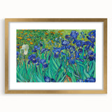 Extra large abstract art print featuring swirling blue and yellow textures on a framed canvas.