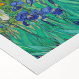 Art deco poster featuring geometric shapes in muted gold and black on a rolled canvas, suitable for dining room decor.