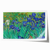 Extra large rolled canvas print featuring vibrant floral art in impressionist style, ideal for dining room wall decor.