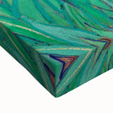 Large art depicting a black and white landscape painting on stretched canvas, suitable for bedroom wall decor.