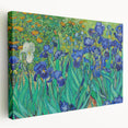 Vincent van Gogh inspired artwork on stretched canvas featuring swirling blue and yellow tones.