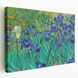 Vincent van Gogh inspired artwork on stretched canvas featuring swirling blue and yellow tones.