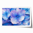 Elegant Blue Floral Living Room Wall Art – Modern Canvas Print