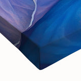 Elegant Blue Floral Living Room Wall Art – Modern Canvas Print