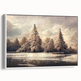 Framed canvas wall art showcasing an abstract floral design with soft pastel colors. The side view highlights the depth and texture of the artwork, perfect for modern home decor.