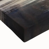 Close-up of a vibrant abstract floral wall art design on stretched canvas, showcasing bold colors and intricate details, perfect for modern home decor.