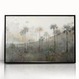 Framed abstract landscape wall art showcasing vibrant colors with a black frame, perfect for modern home decor. Ideal for enhancing living spaces with artistic flair.