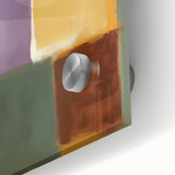 Contemporary Abstract Canvas – Retro Blocks in Earthy Tones