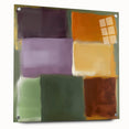Contemporary Abstract Canvas – Retro Blocks in Earthy Tones