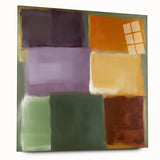 Contemporary Abstract Canvas – Retro Blocks in Earthy Tones