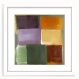Contemporary Abstract Canvas – Retro Blocks in Earthy Tones