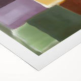 Contemporary Abstract Canvas – Retro Blocks in Earthy Tones