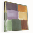 Contemporary Abstract Canvas – Retro Blocks in Earthy Tones