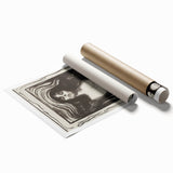 Edvard Munch's Madonna - Iconic Black and White Expressionist Print