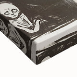 Edvard Munch's Madonna - Iconic Black and White Expressionist Print