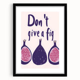 Extra large abstract art print featuring vivid, textured depictions of assorted fruits on a black framed canvas.