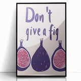 Large abstract wall art featuring assorted fruits in vibrant colors on a black acrylic framed print.