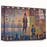 Circus Sideshow by Seurat: Vibrant Pointillist Impressionist Wall Art