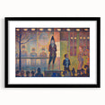 Circus Sideshow by Seurat: Vibrant Pointillist Impressionist Wall Art