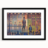 Circus Sideshow by Seurat: Vibrant Pointillist Impressionist Wall Art