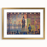 Circus Sideshow by Seurat: Vibrant Pointillist Impressionist Wall Art
