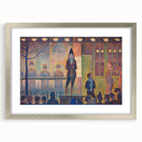 Circus Sideshow by Seurat: Vibrant Pointillist Impressionist Wall Art