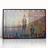Circus Sideshow by Seurat: Vibrant Pointillist Impressionist Wall Art