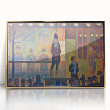 Circus Sideshow by Seurat: Vibrant Pointillist Impressionist Wall Art