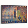 Circus Sideshow by Seurat: Vibrant Pointillist Impressionist Wall Art