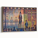 Circus Sideshow by Seurat: Vibrant Pointillist Impressionist Wall Art