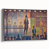 Circus Sideshow by Seurat: Vibrant Pointillist Impressionist Wall Art