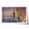 Circus Sideshow by Seurat: Vibrant Pointillist Impressionist Wall Art