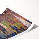 Circus Sideshow by Seurat: Vibrant Pointillist Impressionist Wall Art