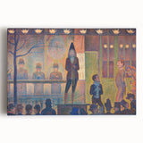 Circus Sideshow by Seurat: Vibrant Pointillist Impressionist Wall Art