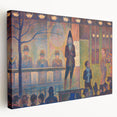 Circus Sideshow by Seurat: Vibrant Pointillist Impressionist Wall Art