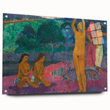 Bold Tribal Scene - Modern Wall Art Inspired by Polynesian Landscape